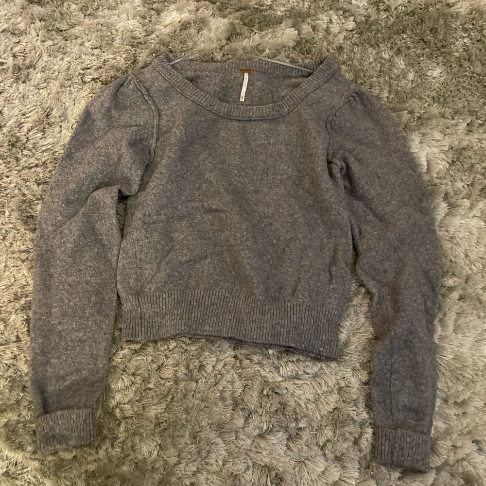 Grey free people sweater Sz XS